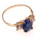 Sapphire Diamond Ring - Angle