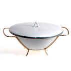 Rosenthal Gala Blue China - Serving Bowl with Stand