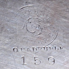 Silver Crumb Tray - Stamp