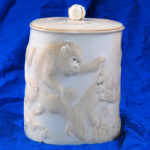 Ivory Box with Monkeys - Outside
