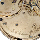 Waltham 14s 11j Openface Movement - American Waltham Case Co Close Up
