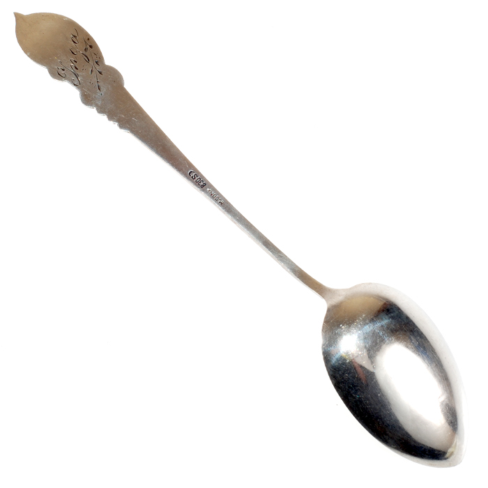 10-0032A Inga Norwegian 830 Silver Spoon – Back – Buy – Collect – Sell