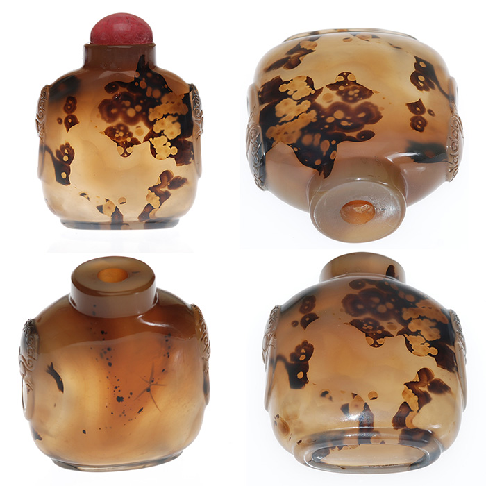 Antique Shadow Chinese Agate Snuff Bottle – Buy – Collect – Sell