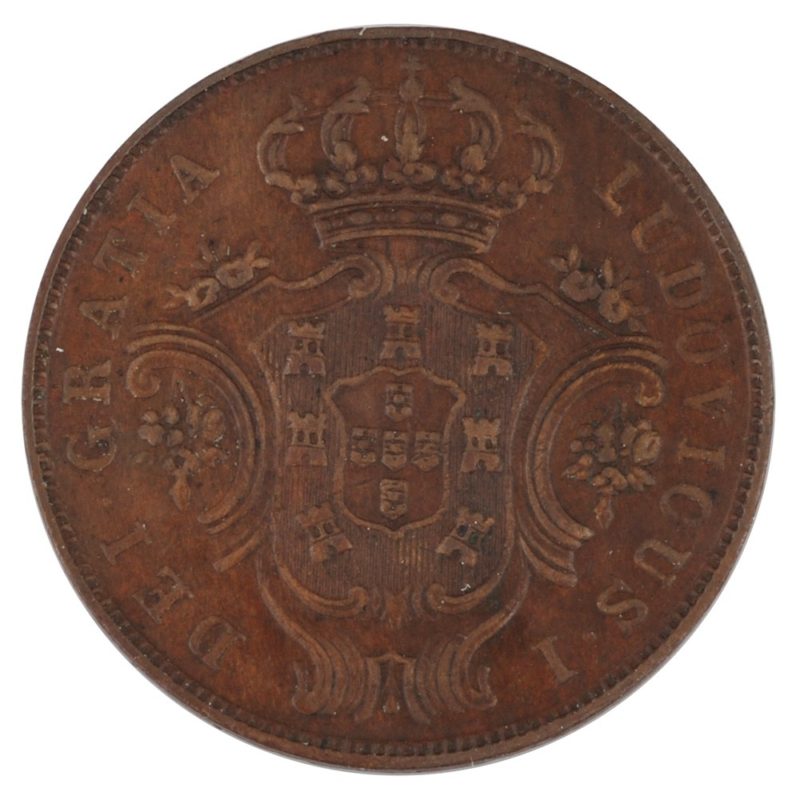 Portugal Azores 5 Reis 1880
