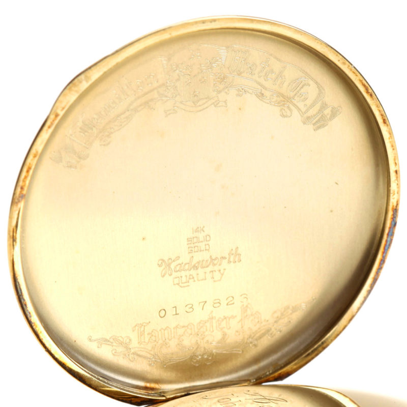 14K Ramsay Solid Gold Hamilton Wadsworth 12s 21j Grade 904 Model 2 Openface Pocket Watch