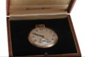 14K Solid Gold Wadsworth Hamilton 21J 12S Openface Pocket Watch 3061376 in original box