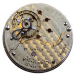 Rockford 18s 17j Grade 825 Adjusted Hunting Lever Set Two-Tone Movement