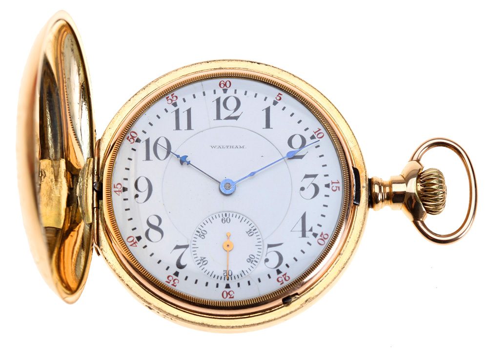 Waltham 21 Jewel 1892 Vanguard 18 Size Gold Hunting Pocket Watch Circa 1902 Buy Collect Sell 1554