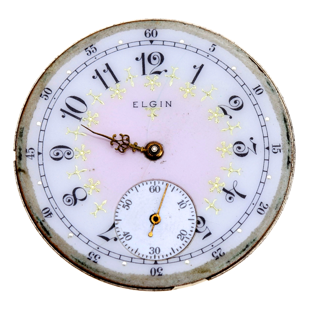 Elgin Used Watch Parts 16 / 16s Grade 312 Model 6 Class 109 Ser No 27443223
