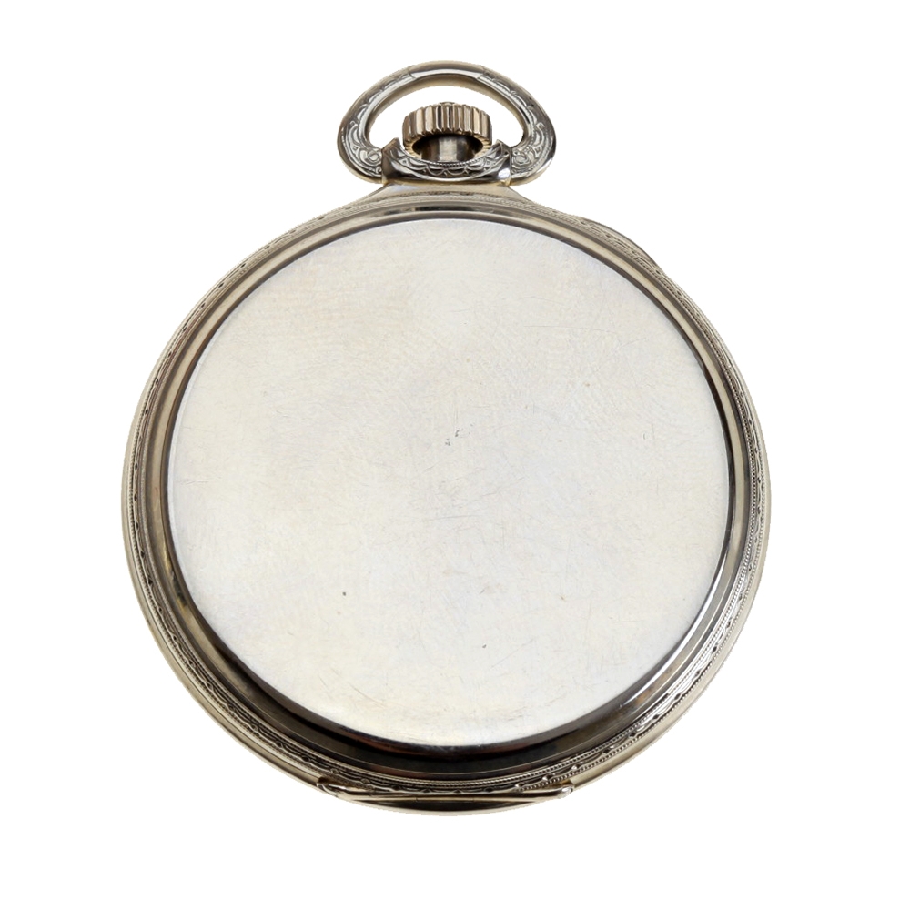 Hamilton 14k Solid White Gold 912 Model 2 Pocket Watch, circa 1926