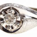 14K White Gold Diamond Ring