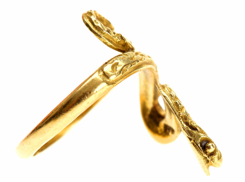 18k Gold Snake Ring