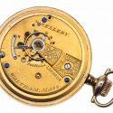 Waltham 18s 11j Wm Ellery Model 1879 Openface Lever Set Gilt Pocket Watch
