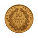10 Francs 1863 A France Gold Coin Paris