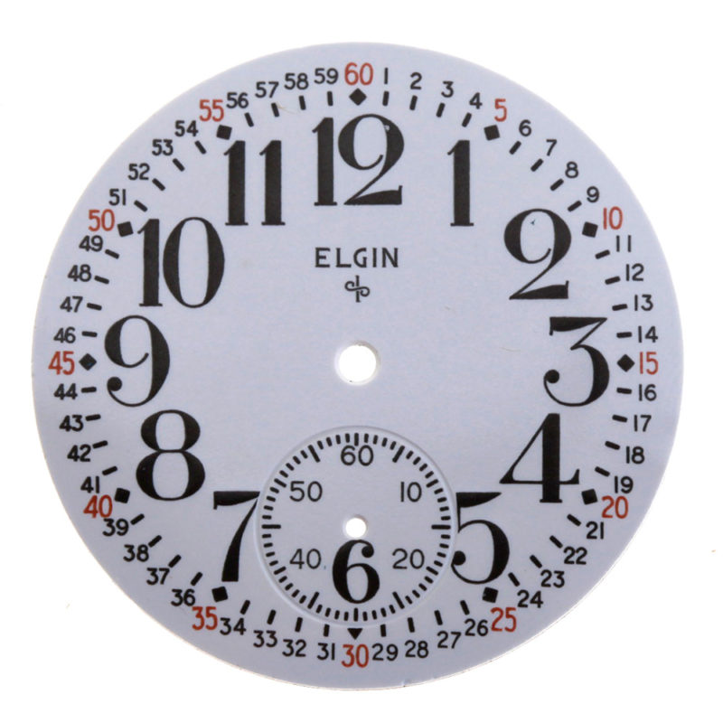 16S Elgin Montgomery Pocket Watch Dial