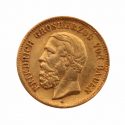 1877 G Germany Baden 5 Gold Mark