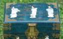 Vintage Chinese Black Lacquer Jewelry Box