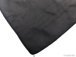 Hitler Youth Black Scarf Neckerchief with Braided Leather Woggle, WWII German