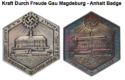 Kraft Durch Freude Gau Magdeburg - Anhalt Badge