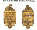1933 Gautreffen NSBO Westfalen-North Badge