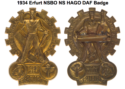 1934 Erfurt NSBO NS HAGO DAF Badge