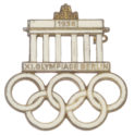 1936 Berlin Olympics Enameled Pin Obverse