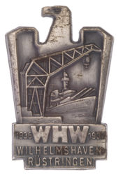 1936-37 Wilhelmshaven Rüstringen Donation Badge