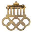 1936 Berlin Olympics Enameled Pin Reverse
