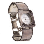 Silpada Sterling Silver Hammered Square Link Watch