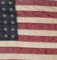 WW2 US Flag Closeup - small holes