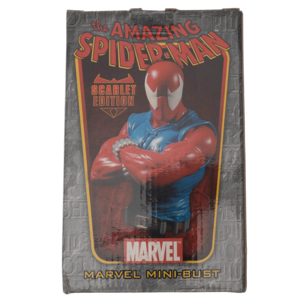 14-0030 Bowen Designs Marvel Amazing Spider-Man Scarlet Edition Mini Bust Statue MIB