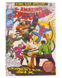 MARVEL COMICS - AMAZING SPIDER-MAN #6 NOV 1969 KING SIZE SPECIAL SINISTER SIX