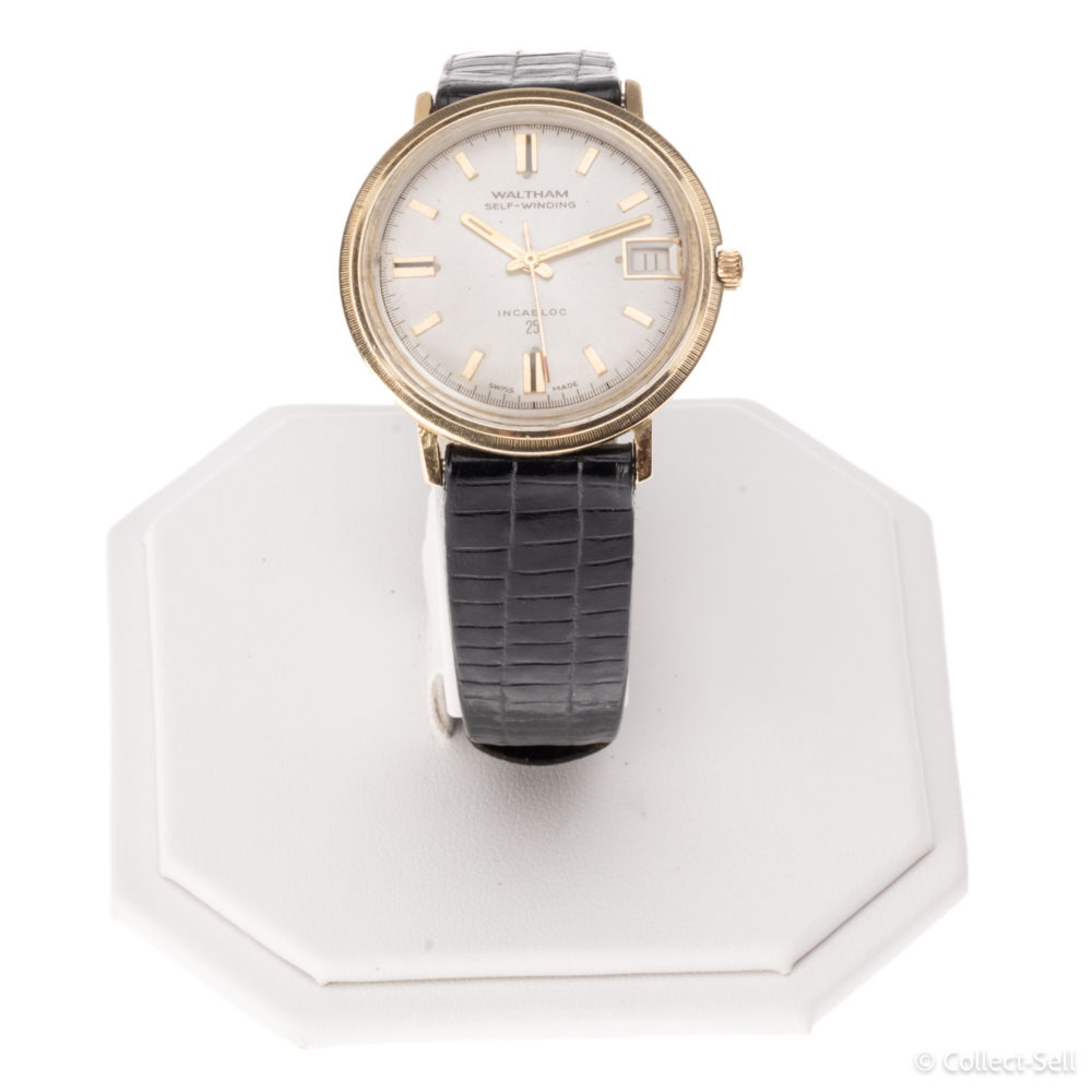 Vintage Waltham Self-Winding 14K Gold Mechanical Wrist Watch