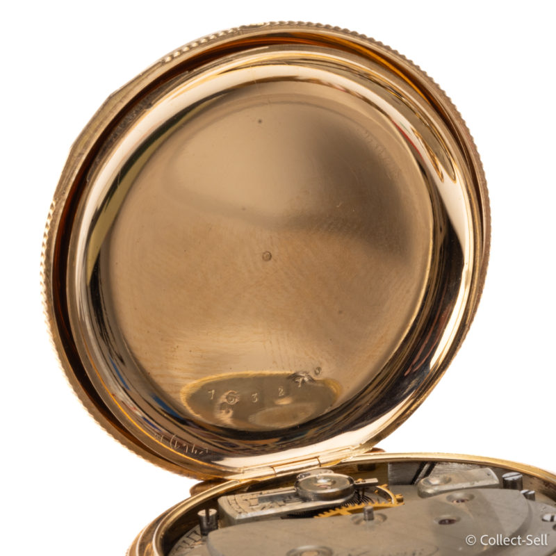 Dust Cover Stag Buck Deer Hunting Dueber 14K Gold Cased Pocket Watch 1870-1890s