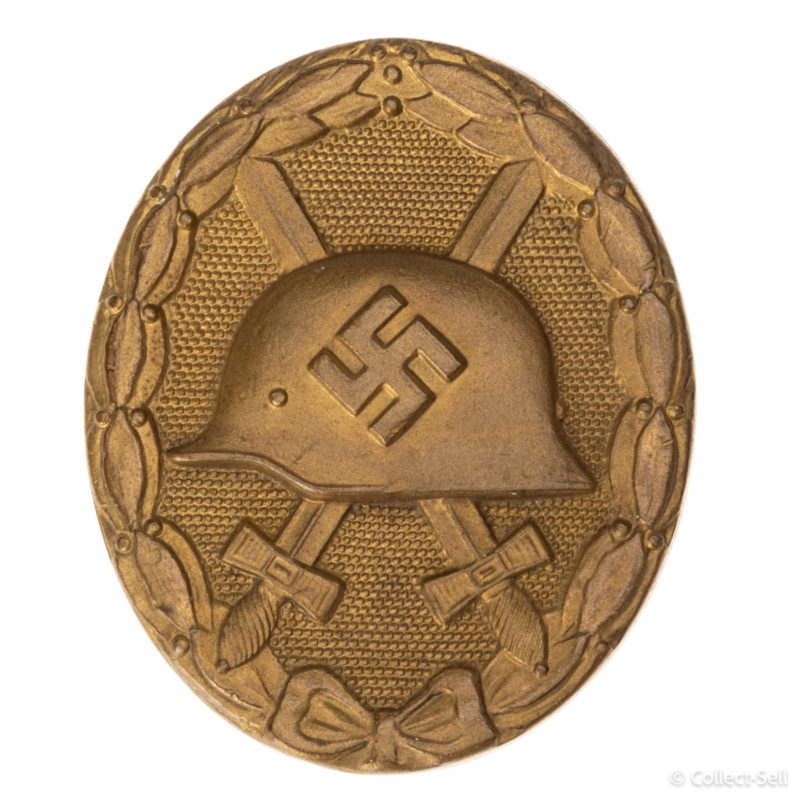 Gold Wound Badge in LDO Case