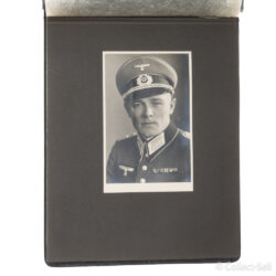 WWII German Wehrmacht photo album page featuring historical photographs of the 1939 Polish Campaign, Wehrmacht leadership, soldiers in training, garrison life, and cultural moments