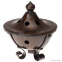 SOLD - Roycroft Hammered Copper Incense Burner, c. 1920s