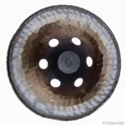 Roycroft hammered copper incense burner with domed lid and vent holes