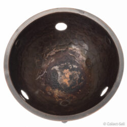 Interior of base bowl with burn patina