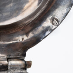 George IV 1824 sterling silver and cut glass mustard pot by Thomas Watson & Co mark