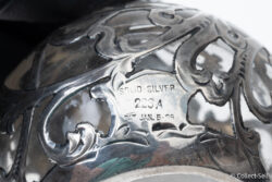 Close-up of silver mark: “Solid Silver 223 A Pat Jan 5 96”