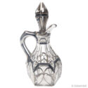 Antique Art Nouveau Silver Overlay Cruet
