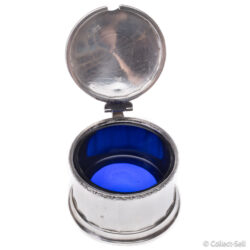 Sterling Silver Mustard Pot & Spoon Set by W. Neale