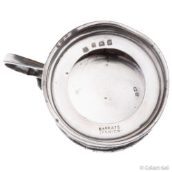 Base view without blue glass insert showing hallmark and retailer engraving “Barratt Ipswich”