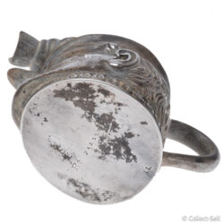 Base of 1894 sterling silver cream jug showing design registration number Rd 242558