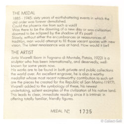 Information card about the Mitchell Wolfson Jr. Collection of Decorative and Propaganda Arts, Miami 1984