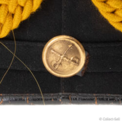 Crossed sabers side button for Cavalry branch