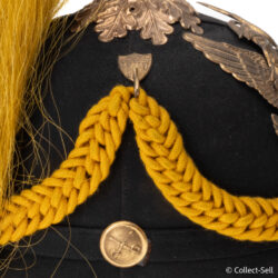 Crossed sabers side button for Cavalry branch