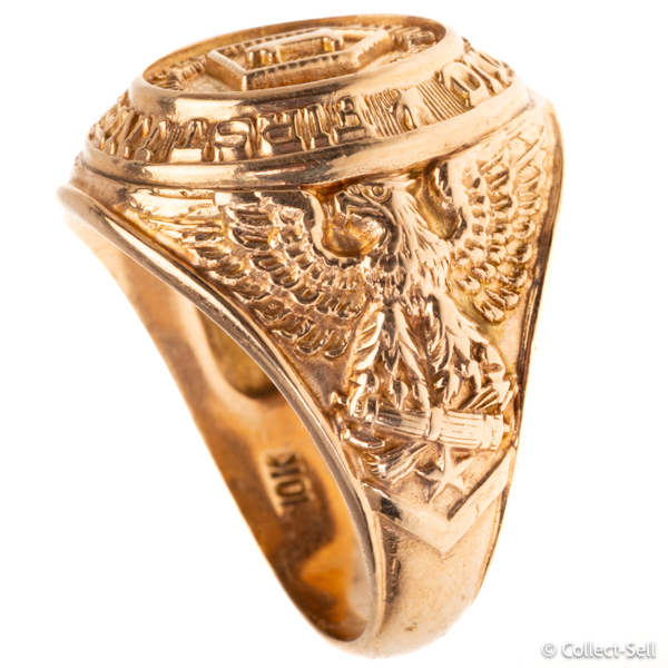 10K gold U.S. Army First Infantry Division ring size 8